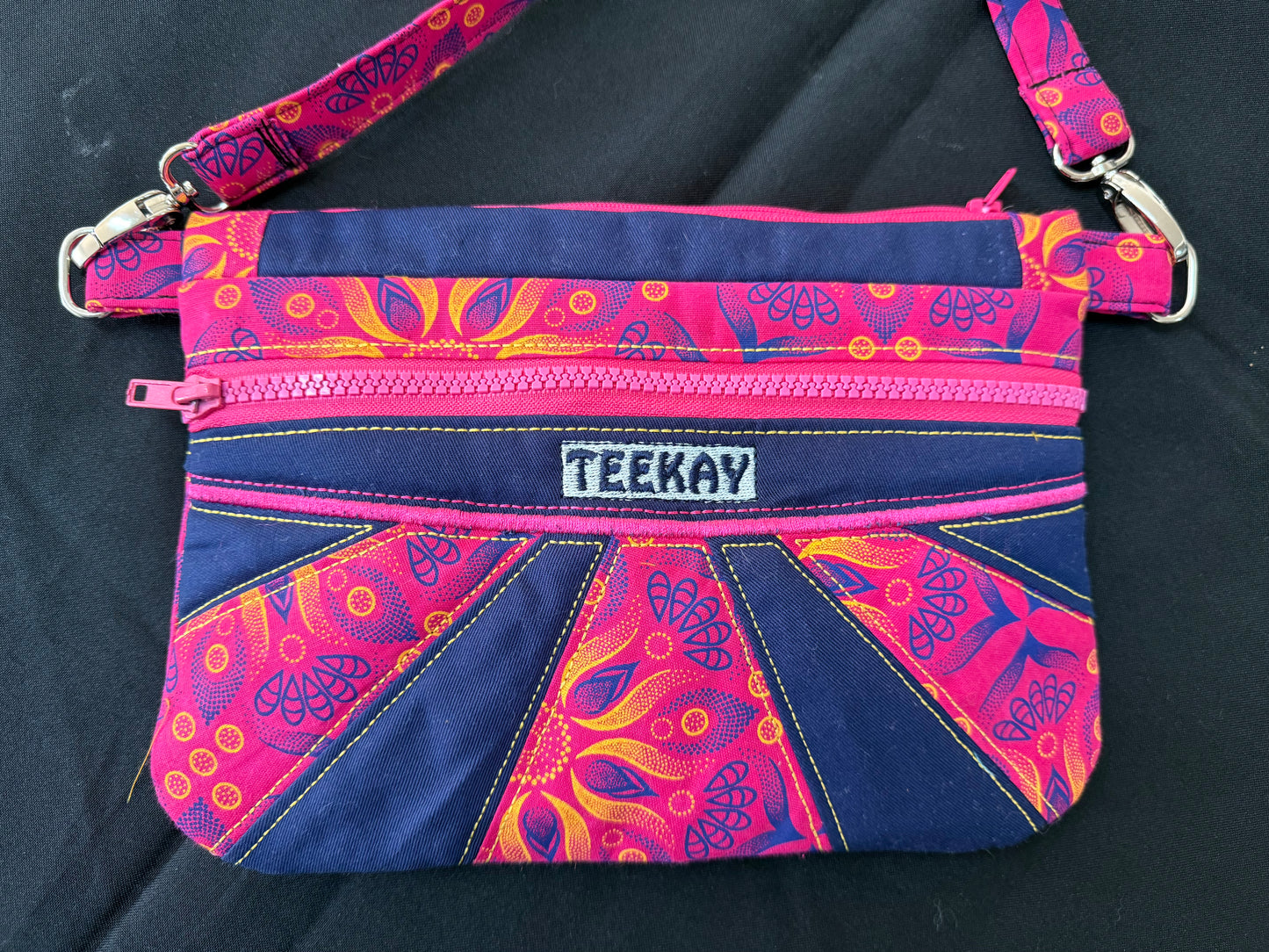 Shweshwe Clutchbag with Sling