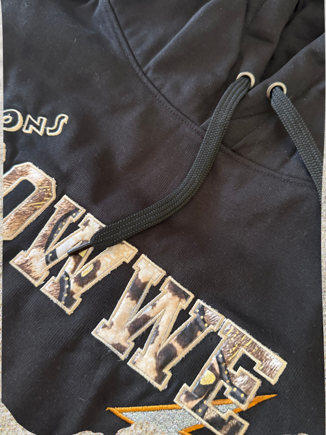 Personalised Hoodie Applique Embroidered Fleece Fathers Day Gift
